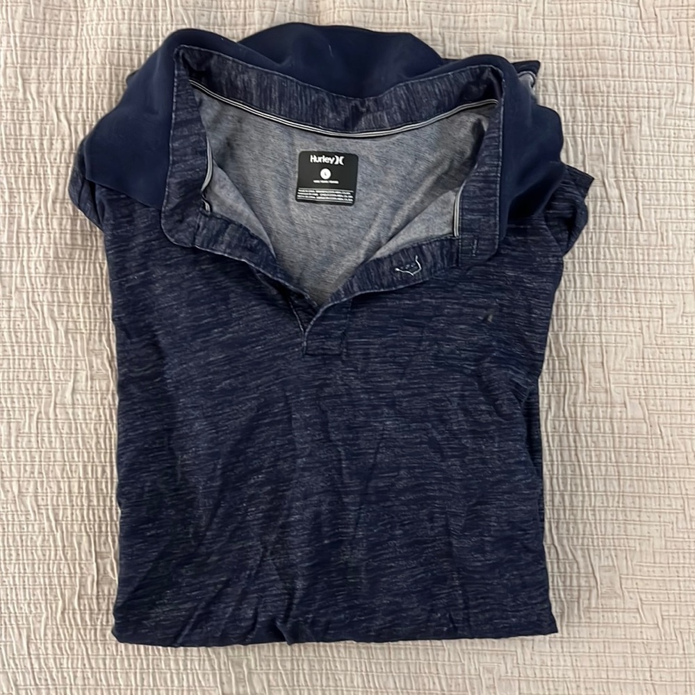 Navy polo shirt